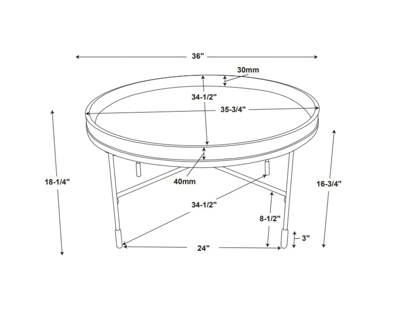 Barrhill Black Cocktail Table - Image 5