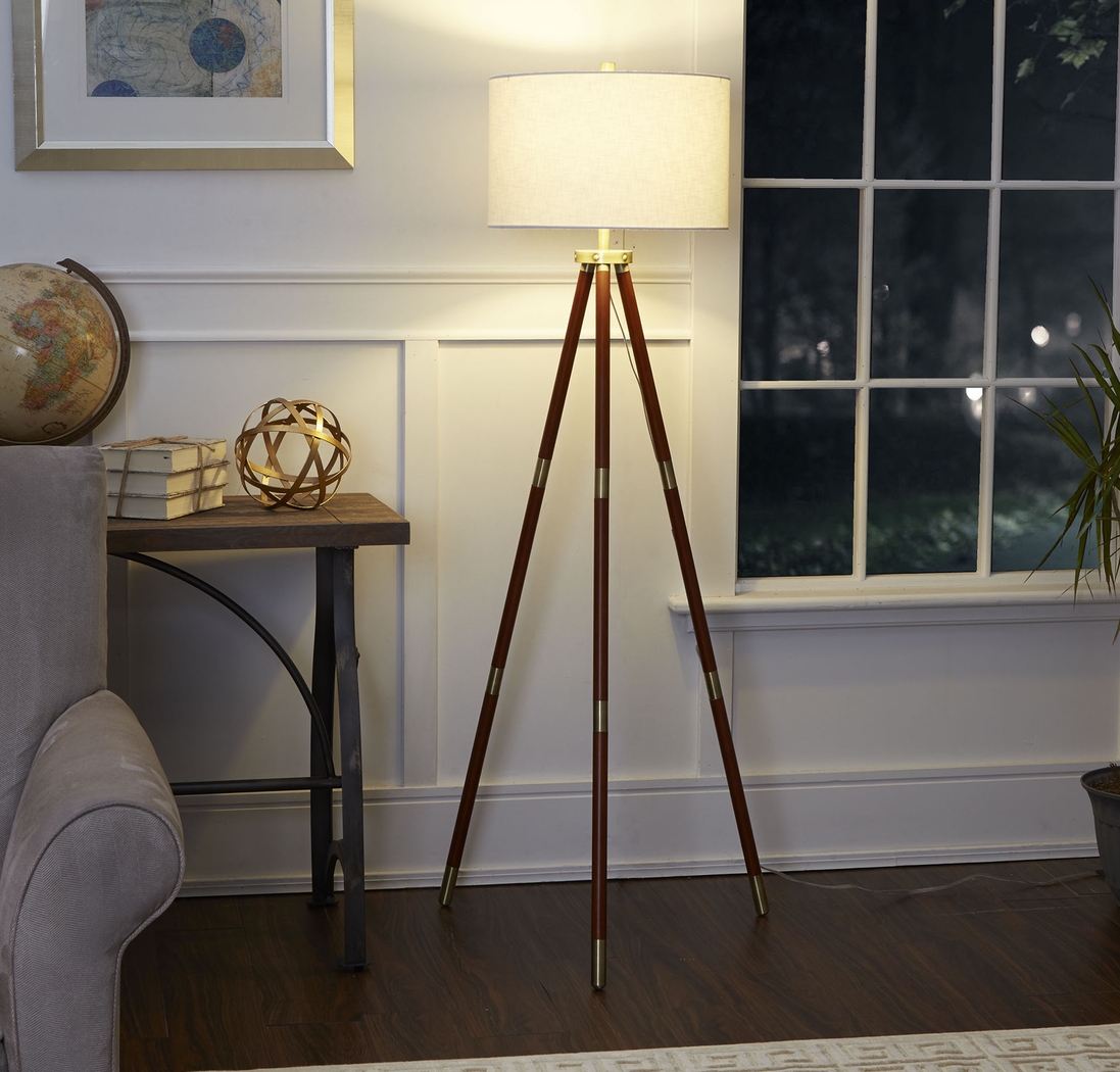 Barriemore Brown Floor Lamp - Thumbnail - Image 5
