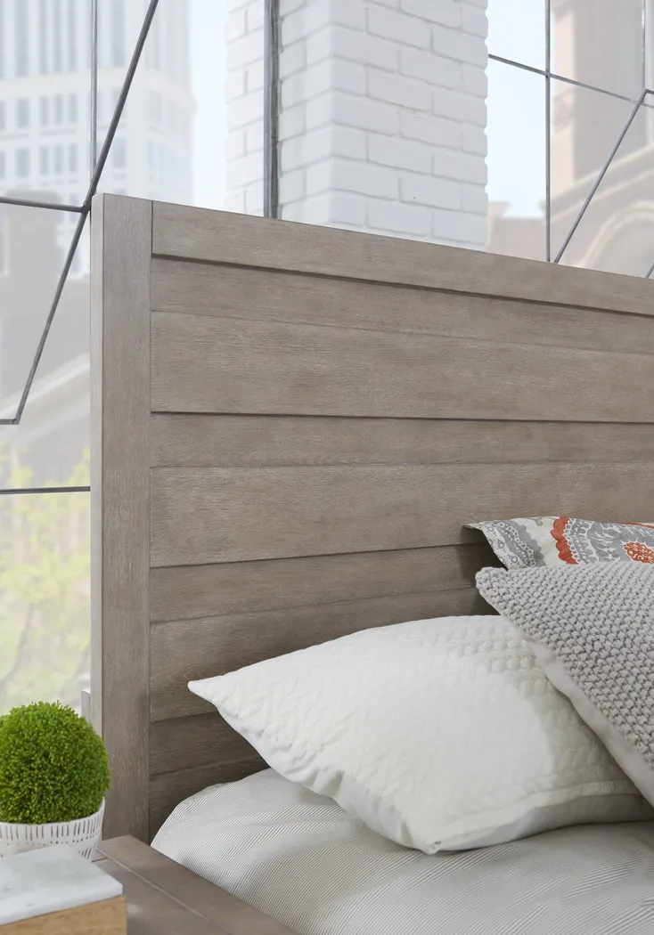 Barringer Place Gray 5 Pc Queen Panel Bedroom with Storage - Thumbnail - Image 5