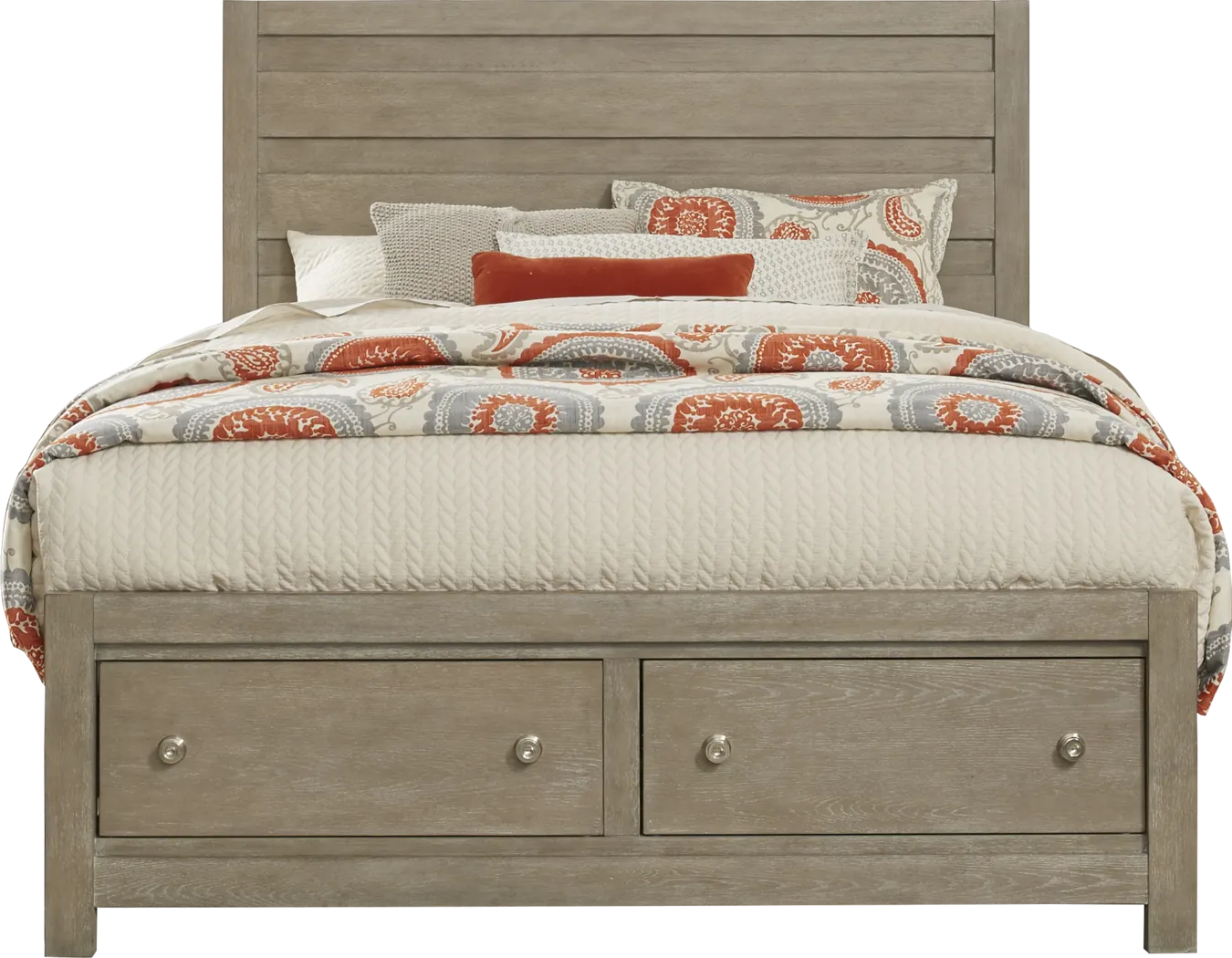 Barringer Place Gray 5 Pc Queen Panel Bedroom with Storage - Thumbnail - Image 2