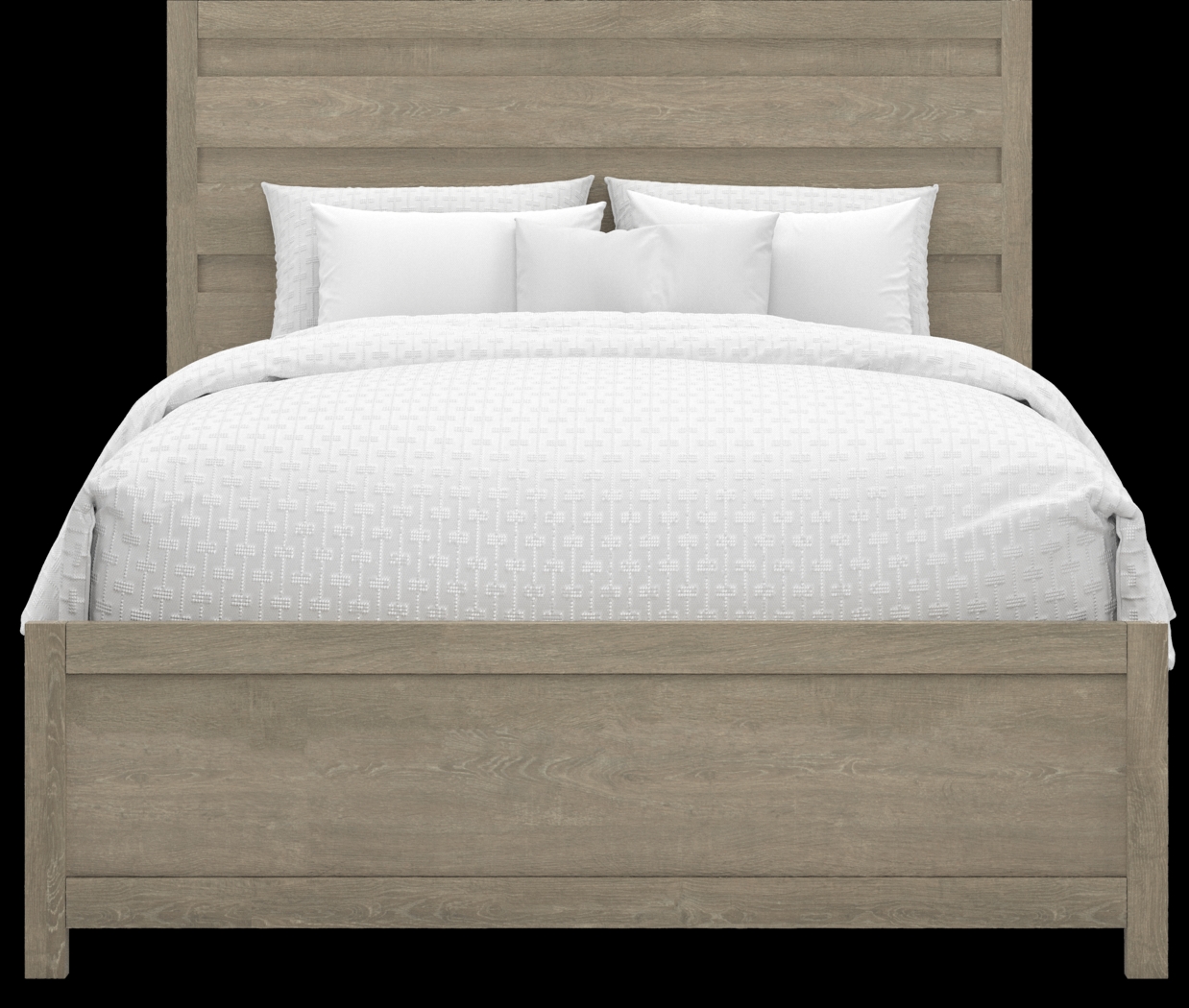 Barringer Place Gray 7 Pc Queen Panel Bedroom - Thumbnail - Image 4