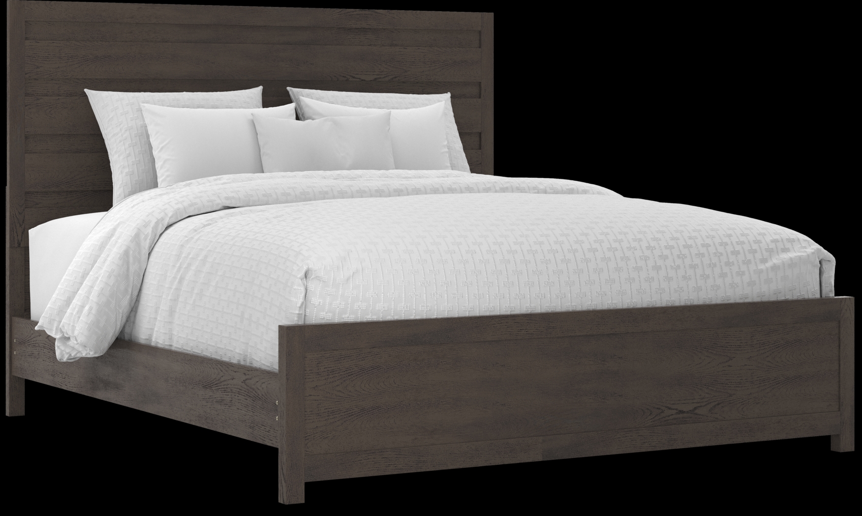 Barringer Place Merlot 3 Pc King Panel Bed - Thumbnail - Image 1