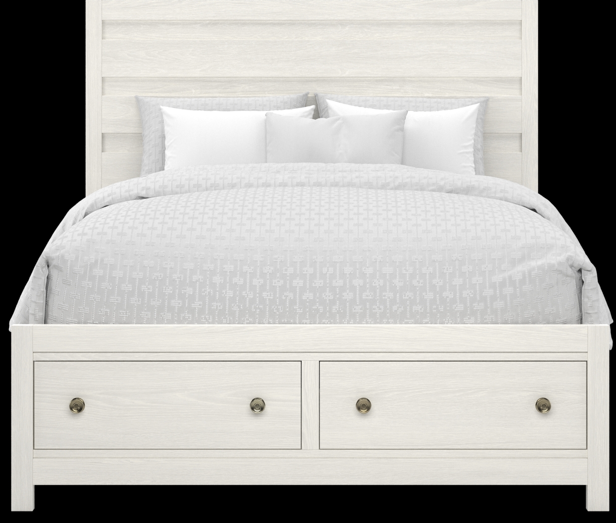 Barringer Place White 5 Pc Queen Panel Bedroom with Storage - Thumbnail - Image 3