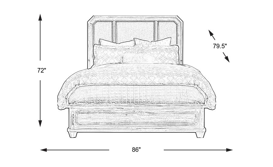 Dimension Image. Please refer to the Dimension Tab on this page for dimension details.