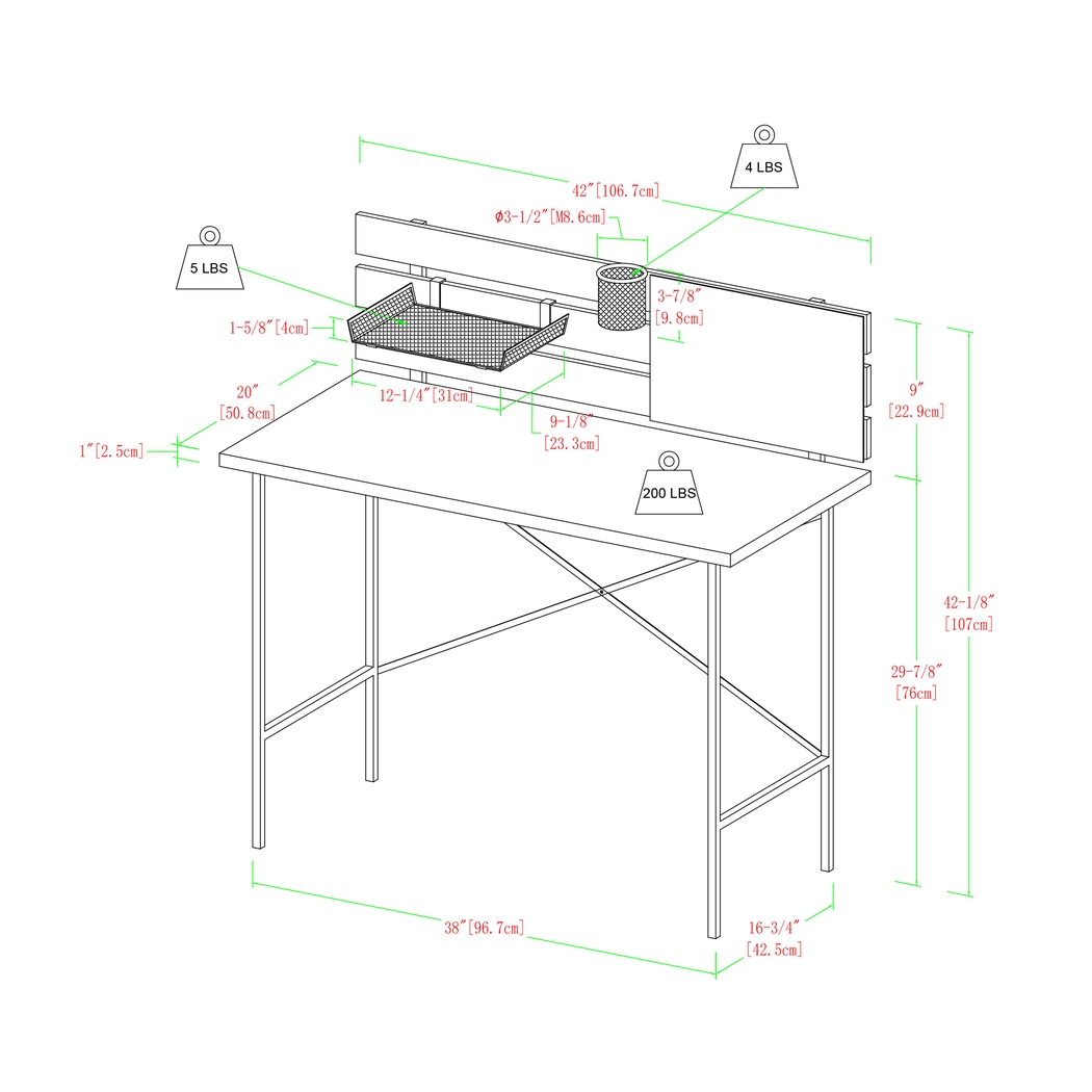 Barryknoll Brown Desk - Thumbnail - Image 7