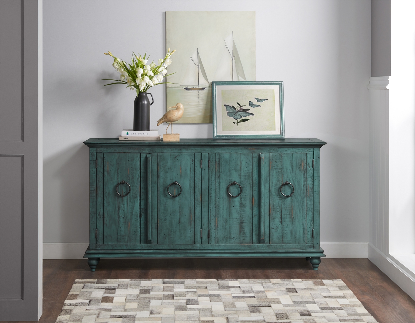 Bartelt Turquoise 65 in. Console - Thumbnail - Image 8