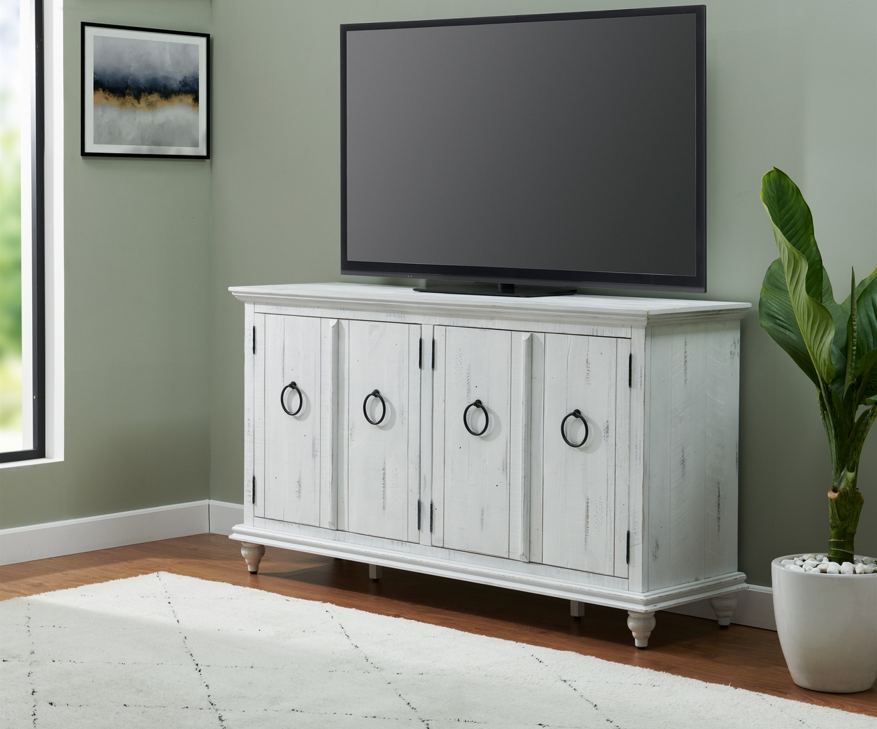 Bartelt White 65 in. Console - Thumbnail - Image 11