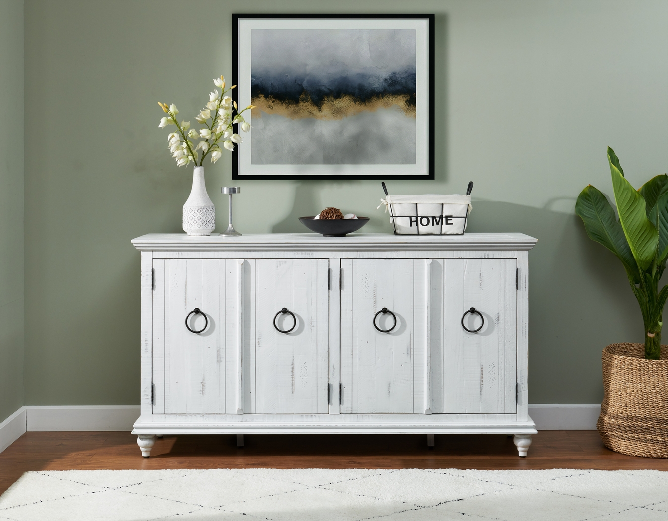 Bartelt White 65 in. Console - Thumbnail - Image 8