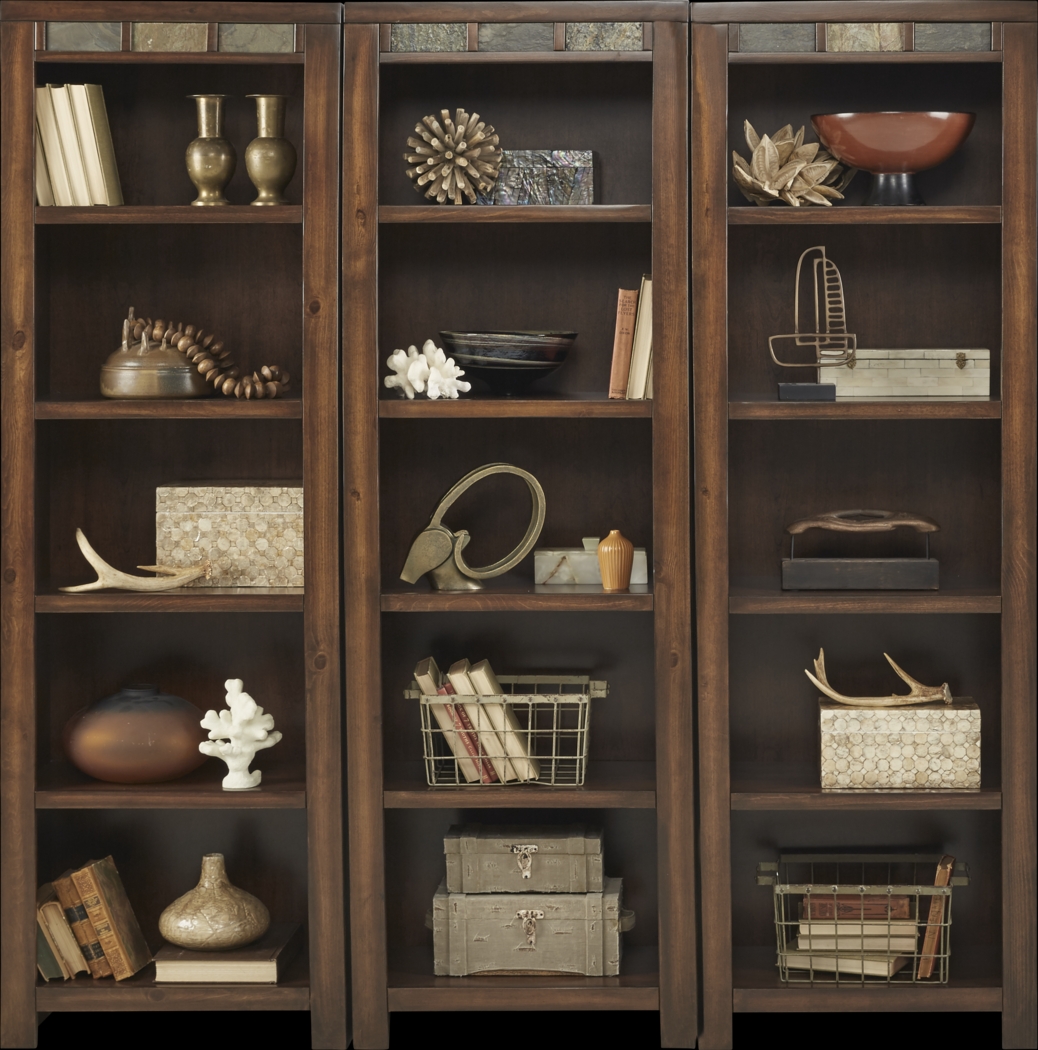 Bartlett II Cherry 3 Pc Bookcase Set - Thumbnail - Image 1