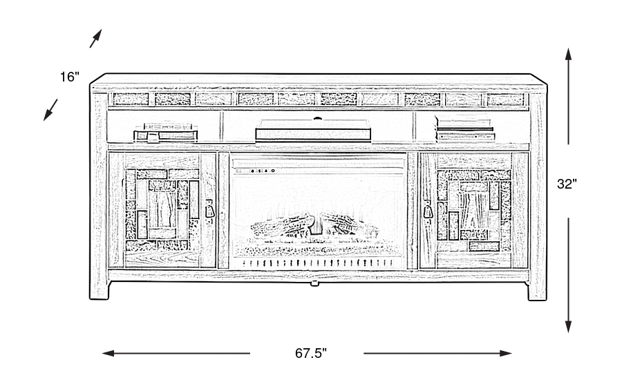 Dimension Image. Please refer to the Dimension Tab on this page for dimension details.