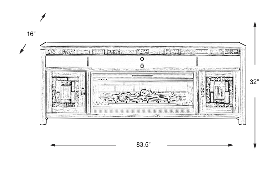 Dimension Image. Please refer to the Dimension Tab on this page for dimension details.