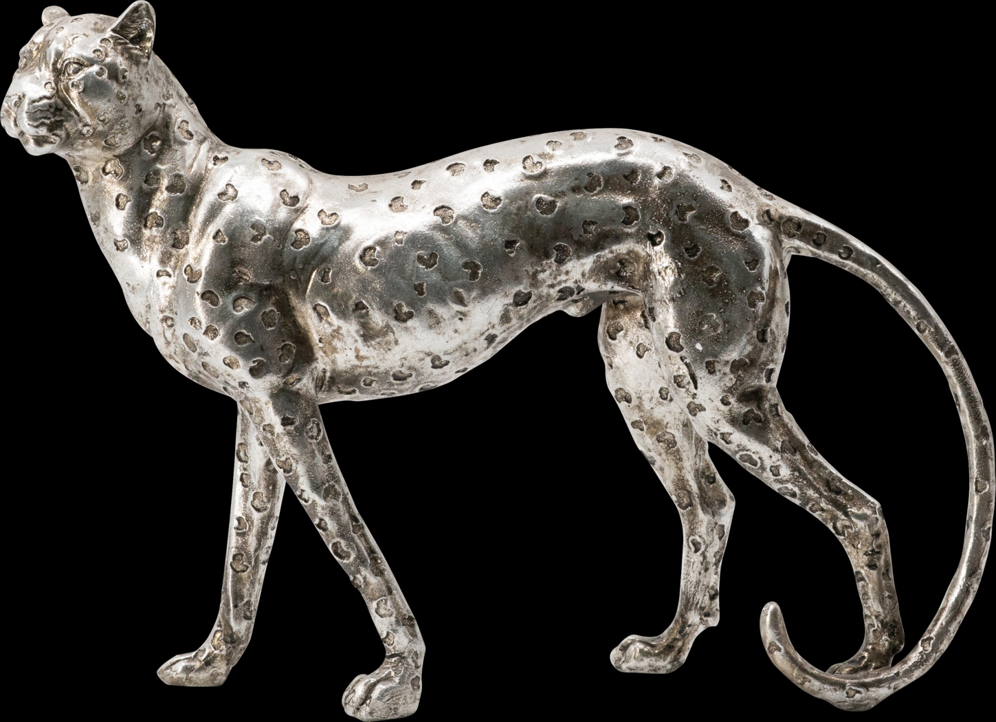 Bartoni Silver Leopard Statue - Thumbnail - Image 1