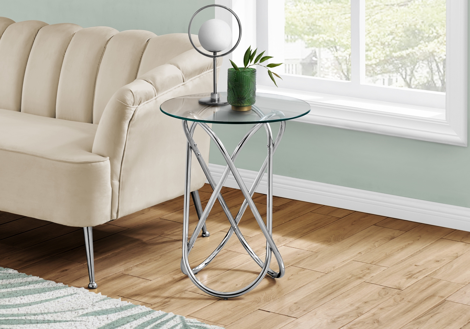 Baruch Chrome Accent Table - Thumbnail - Image 2