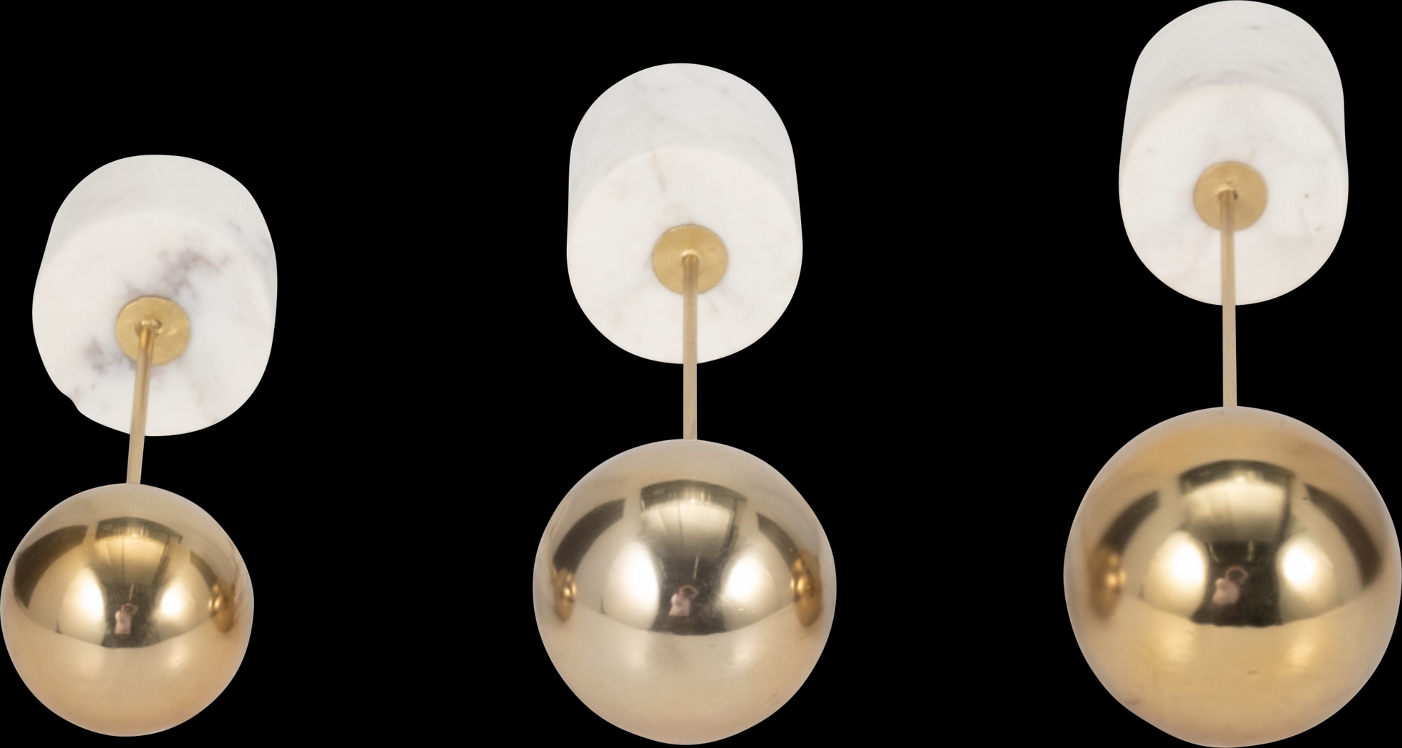 Baruna Gold Balloon Sculpture, Set of 3 - Thumbnail - Image 3