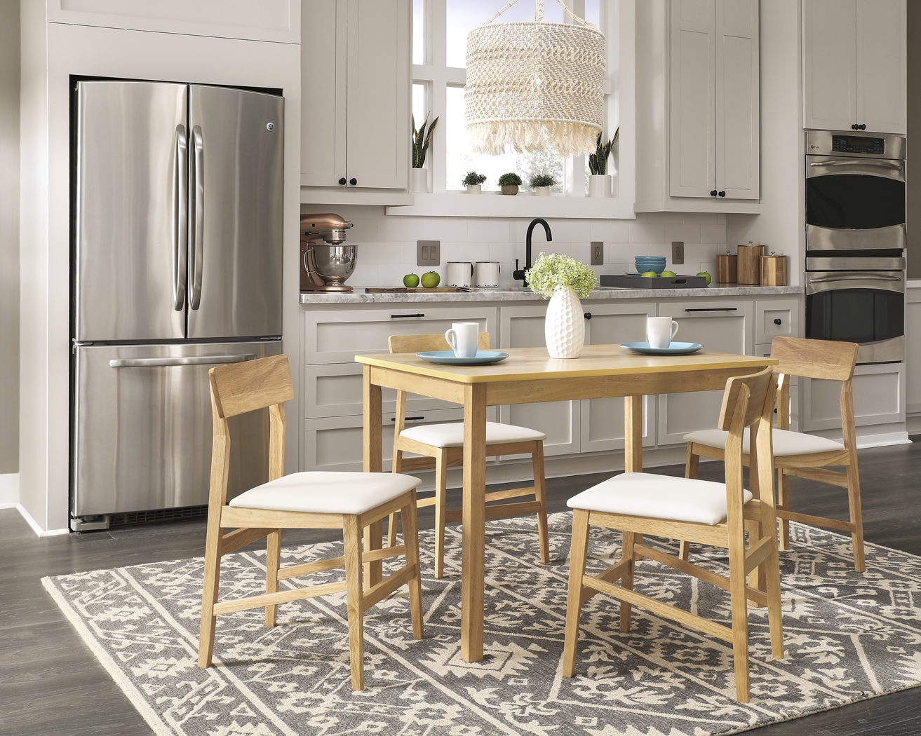 Barunda Brown 5 Pc Dining Set - Thumbnail - Image 2