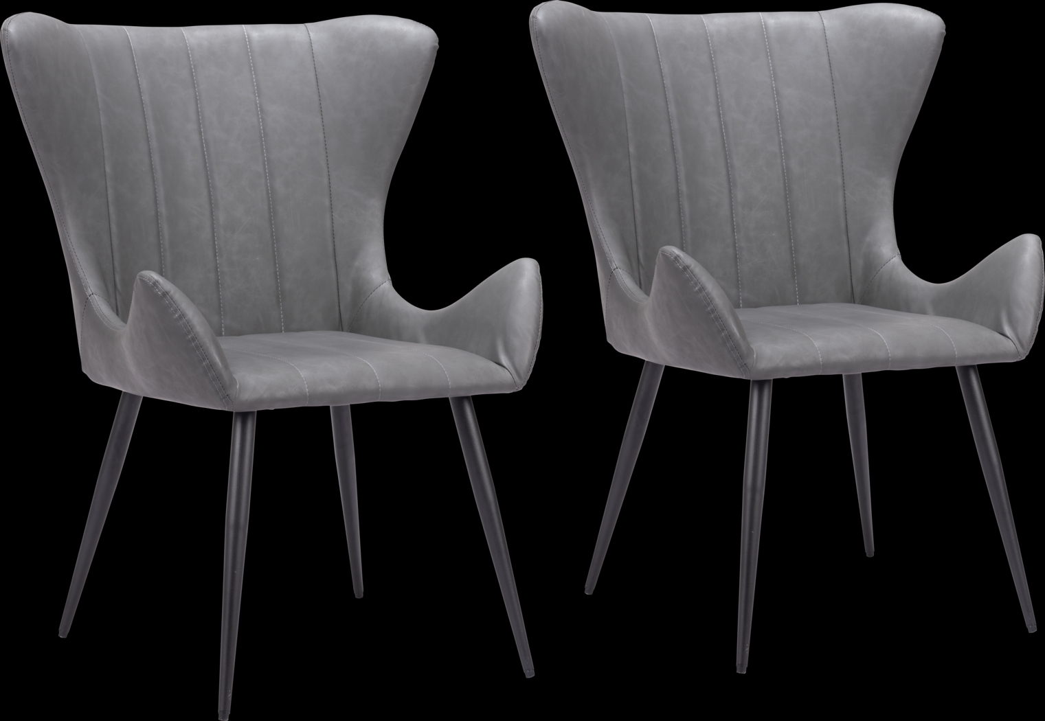 Barwinds Black Dining Chair, Set of 2 - Thumbnail - Image 1