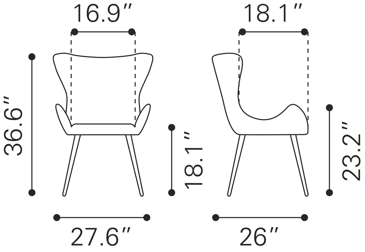 Barwinds Brown Dining Chair, Set of 2 - Thumbnail - Image 11