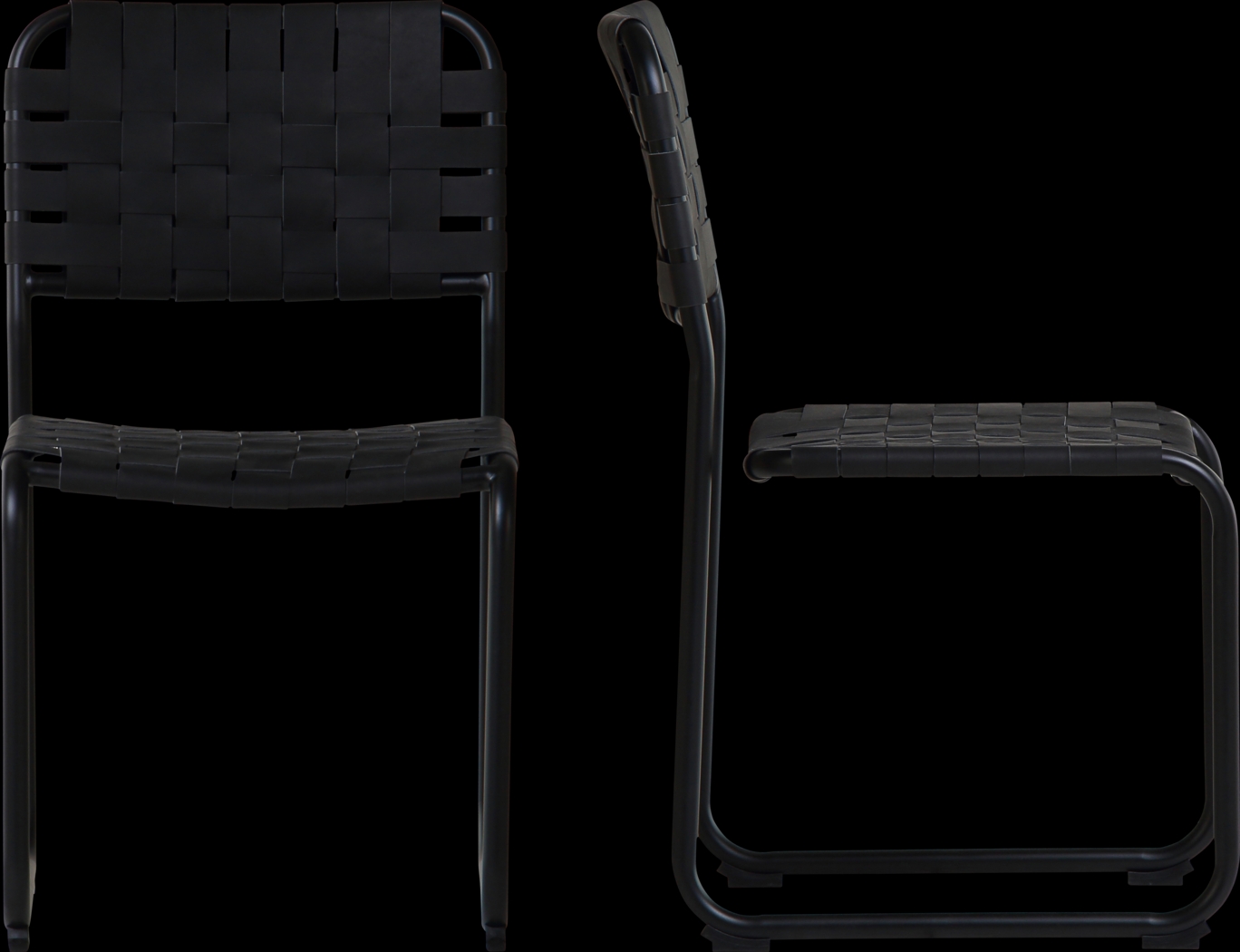 Basana Black Side Chair, Set of 2 - Thumbnail - Image 7