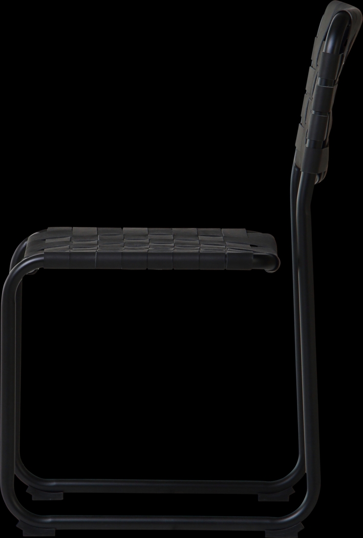 Basana Black Side Chair, Set of 2 - Thumbnail - Image 8