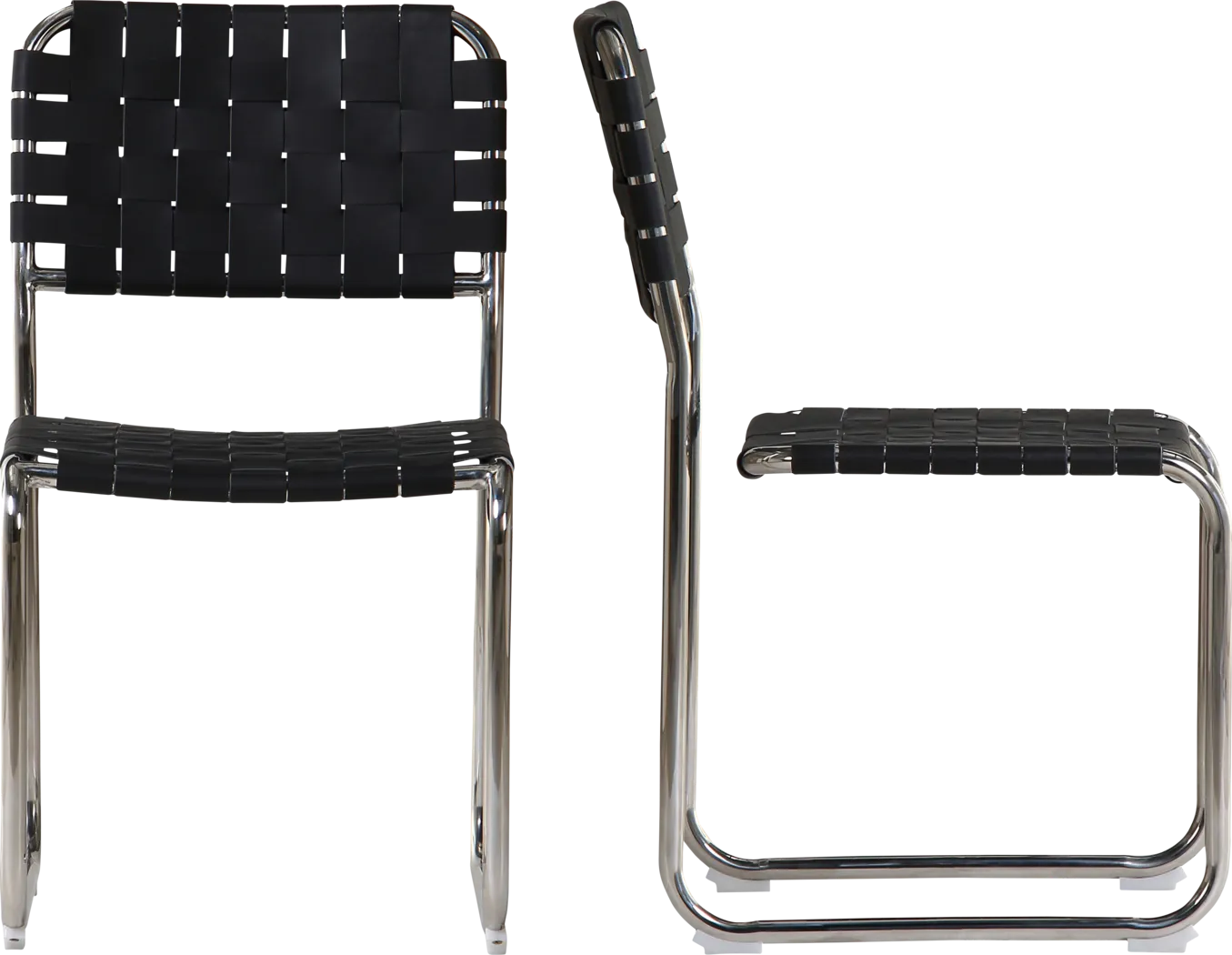 Basana Chrome Side Chair, Set of 2 - Thumbnail - Image 7