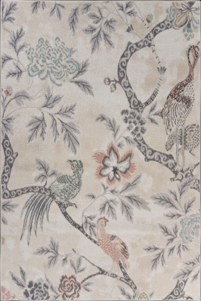 Basara Ivory 5'2 x 7'2 Rug - Thumbnail - Image 1