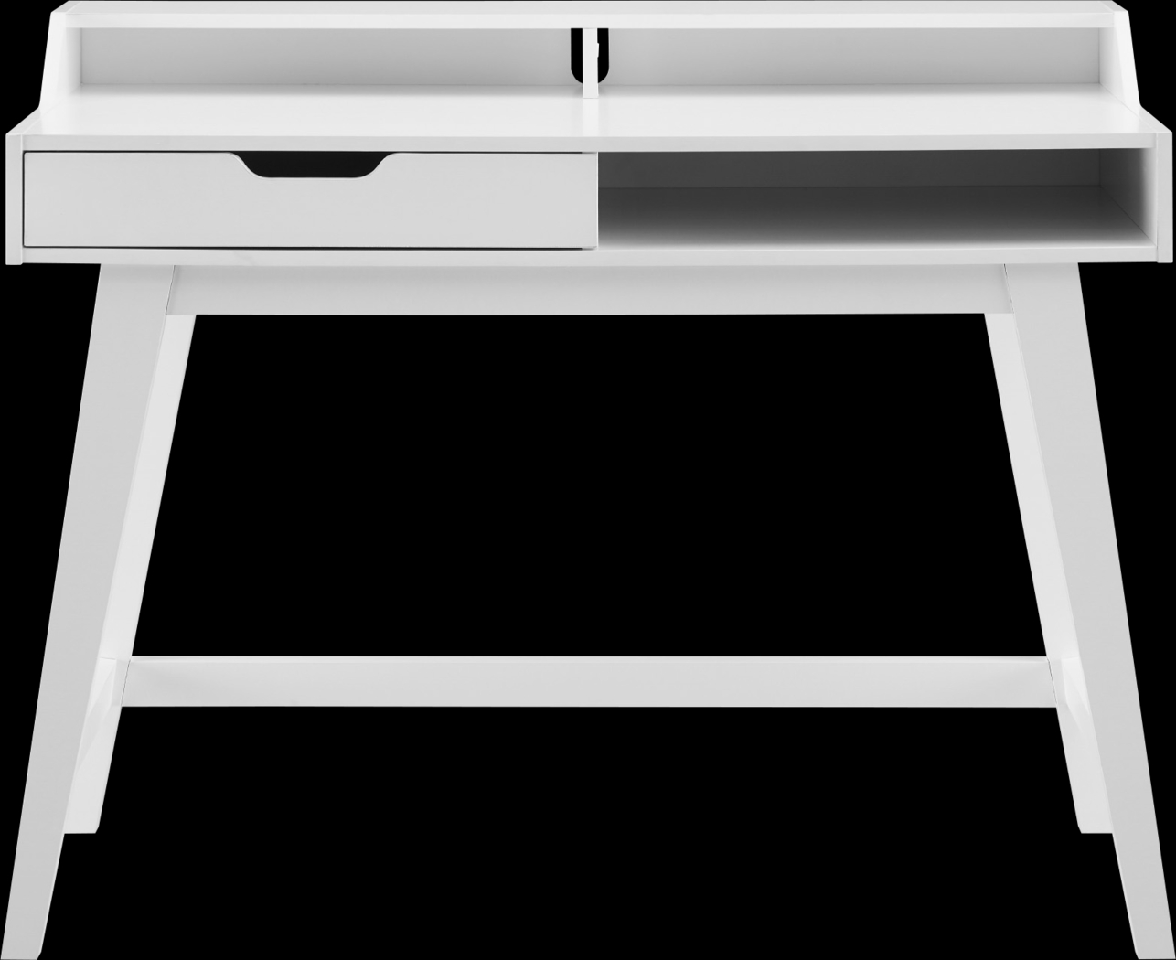 Basford White Desk - Thumbnail - Image 2