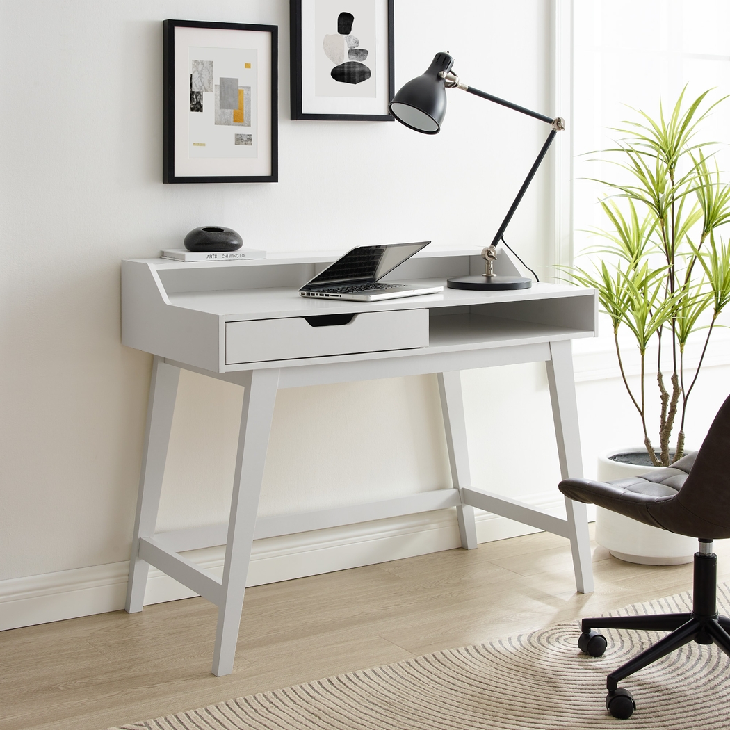 Basford White Desk - Thumbnail - Image 5