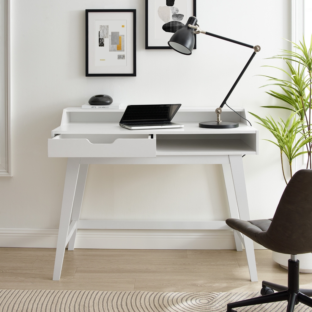 Basford White Desk - Thumbnail - Image 7