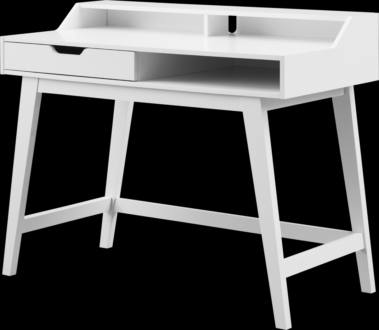 Basford White Desk - Thumbnail - Image 1