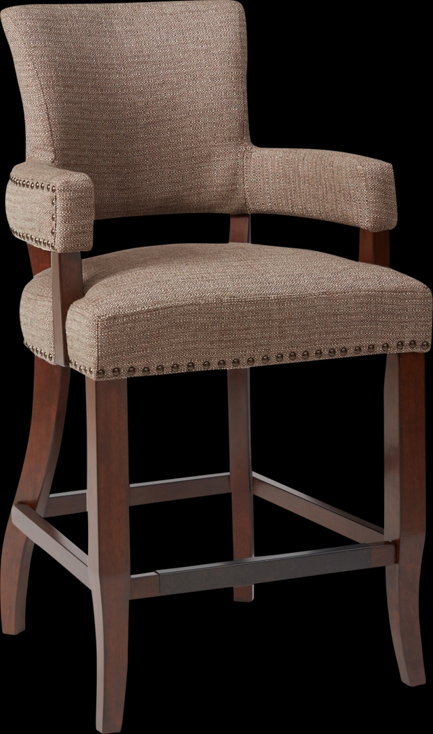 Basildon Brown Counter Height Stool - Thumbnail - Image 1