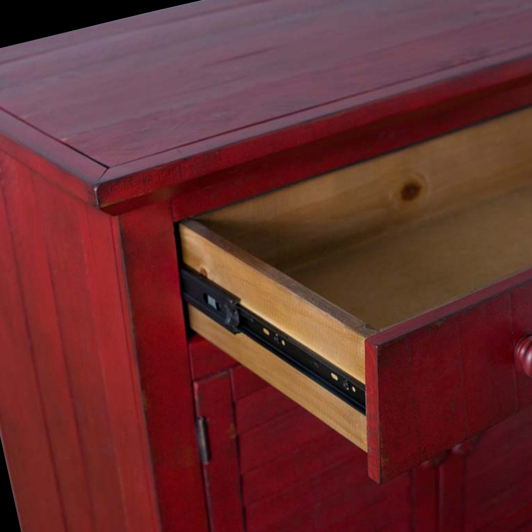 Basilwood Red Accent Cabinet - Thumbnail - Image 4