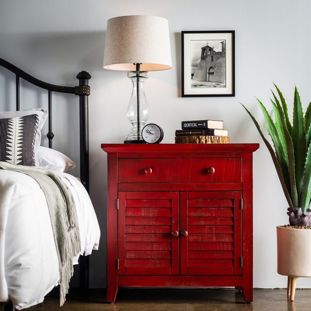 Basilwood Red Accent Cabinet - Thumbnail - Image 6