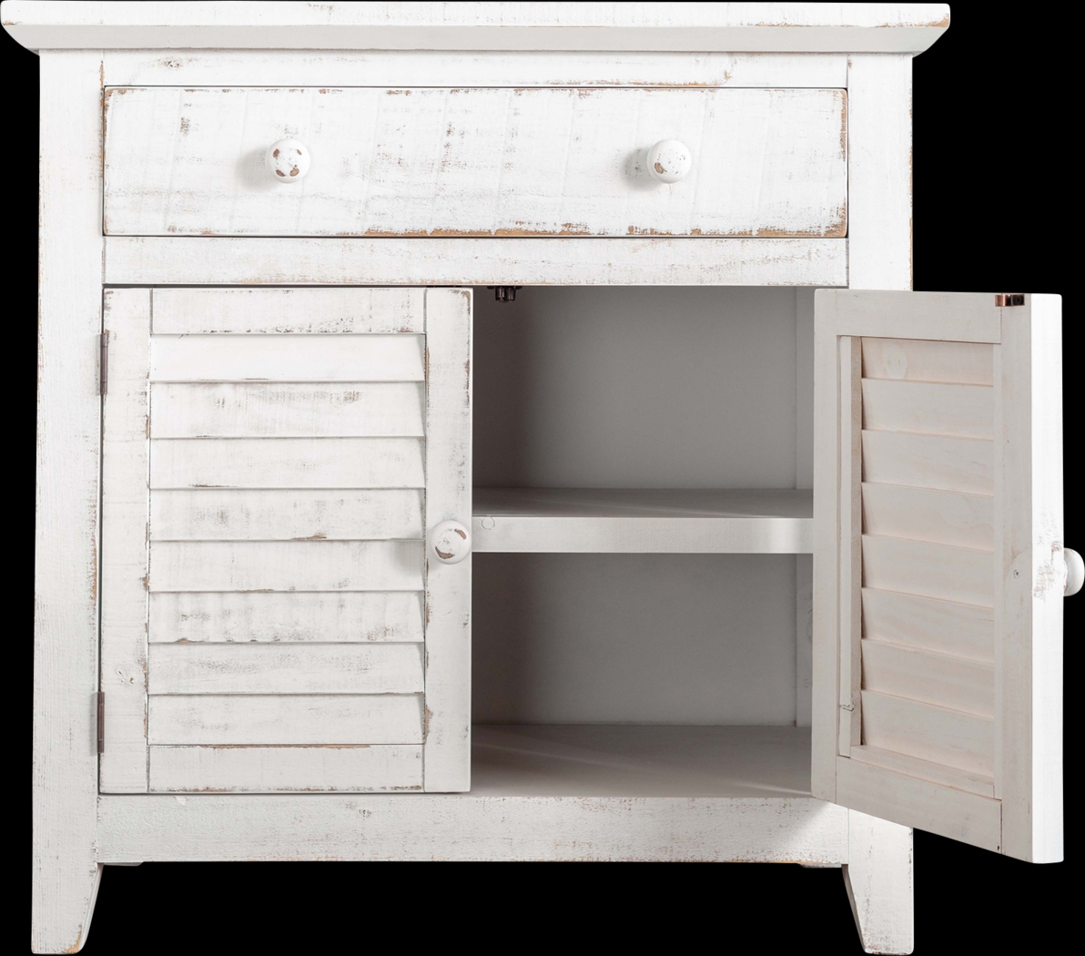 Basilwood White Accent Cabinet - Thumbnail - Image 2