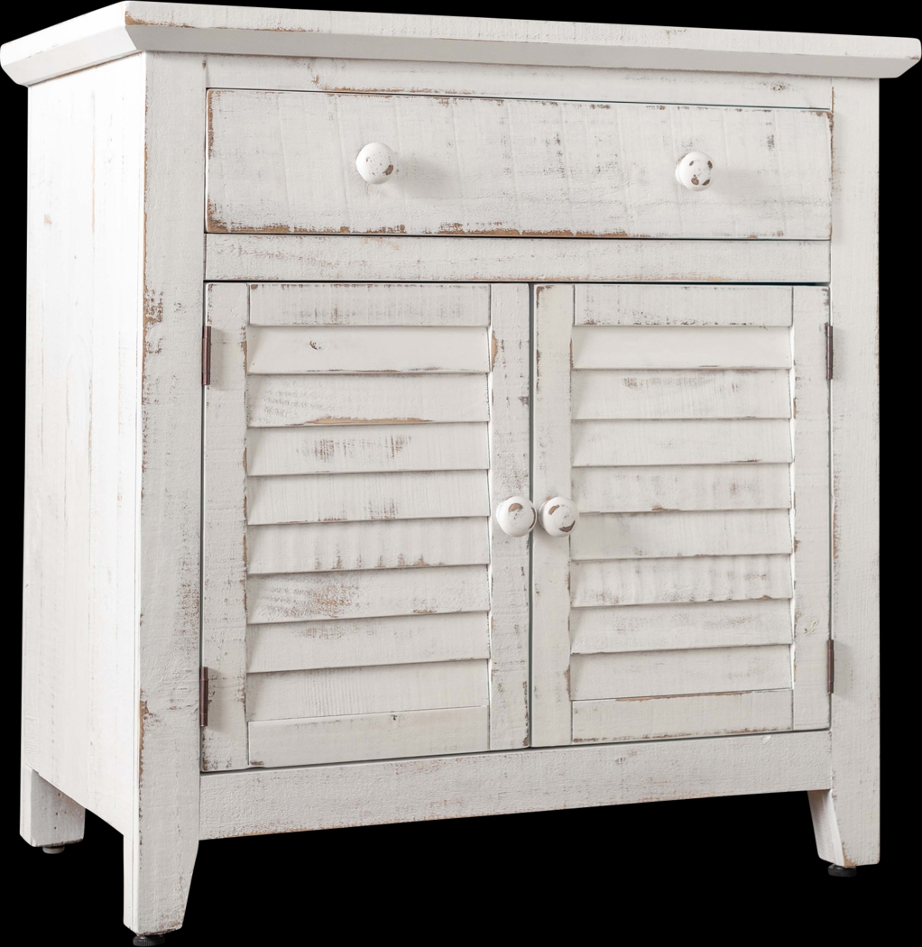 Basilwood White Accent Cabinet - Thumbnail - Image 1