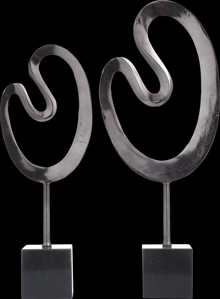Baspo Black Sculpture, Set of 2 - Thumbnail - Image 6