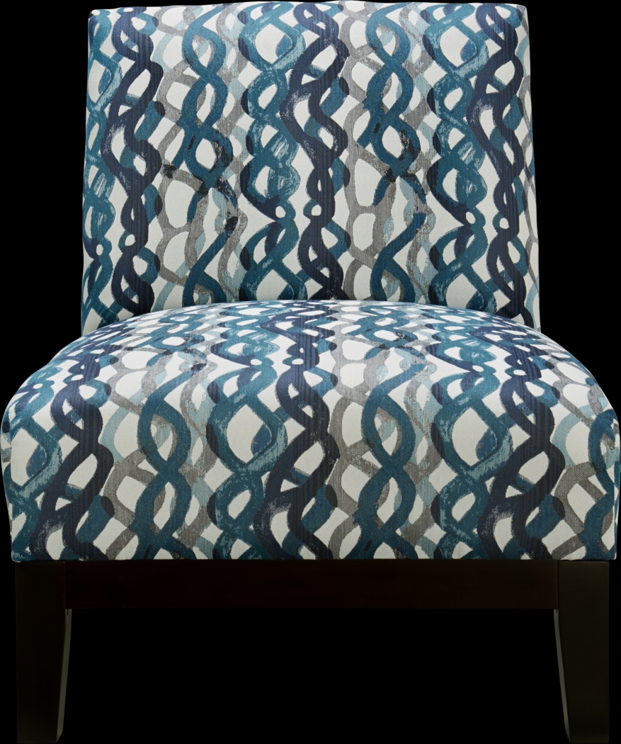 Basque Turquoise Accent Chair - Thumbnail - Image 2