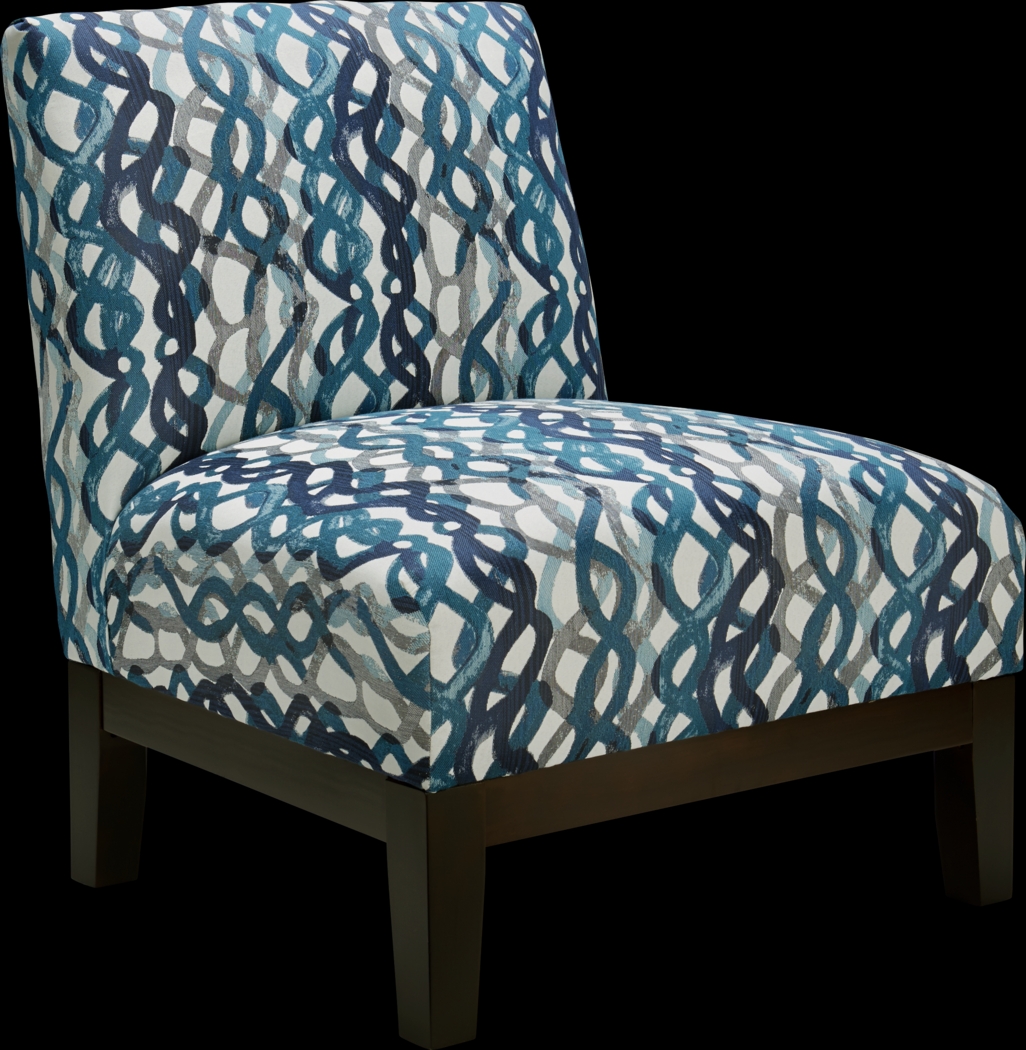 Basque Turquoise Accent Chair - Thumbnail - Image 1