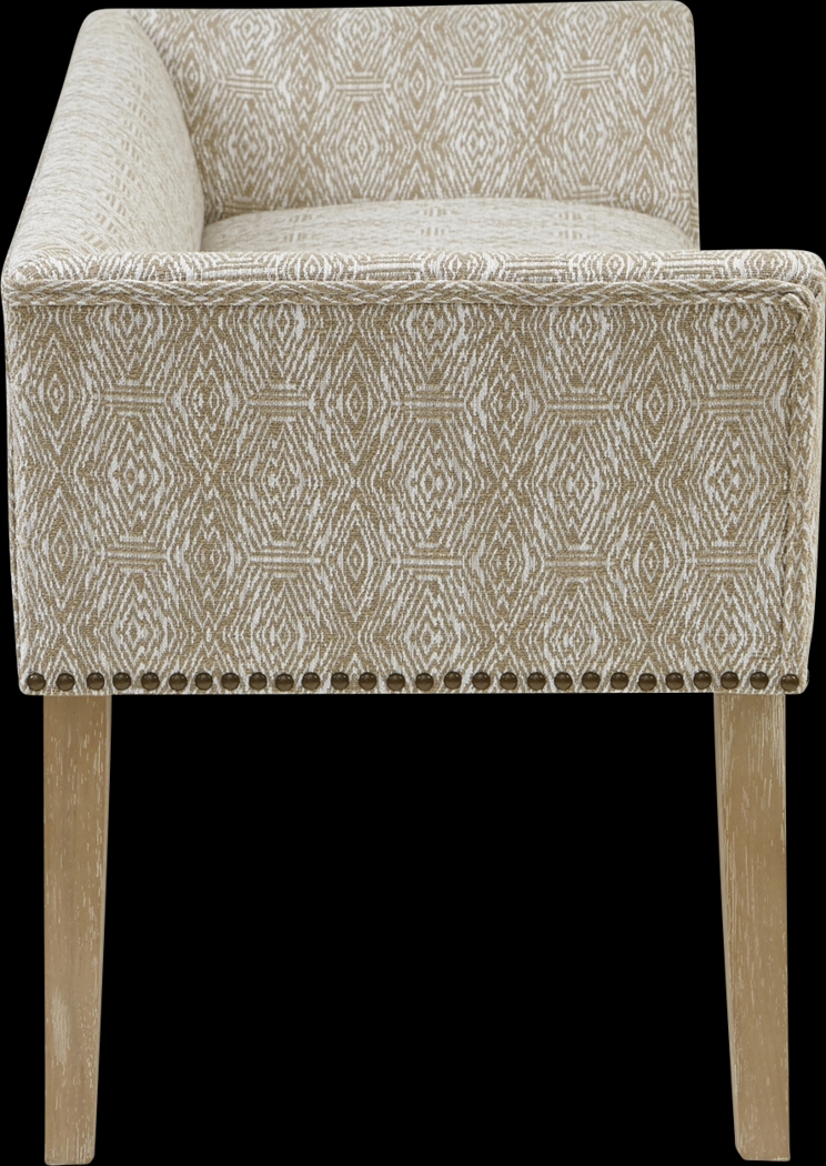 Bastgone Taupe Accent Bench - Thumbnail - Image 3