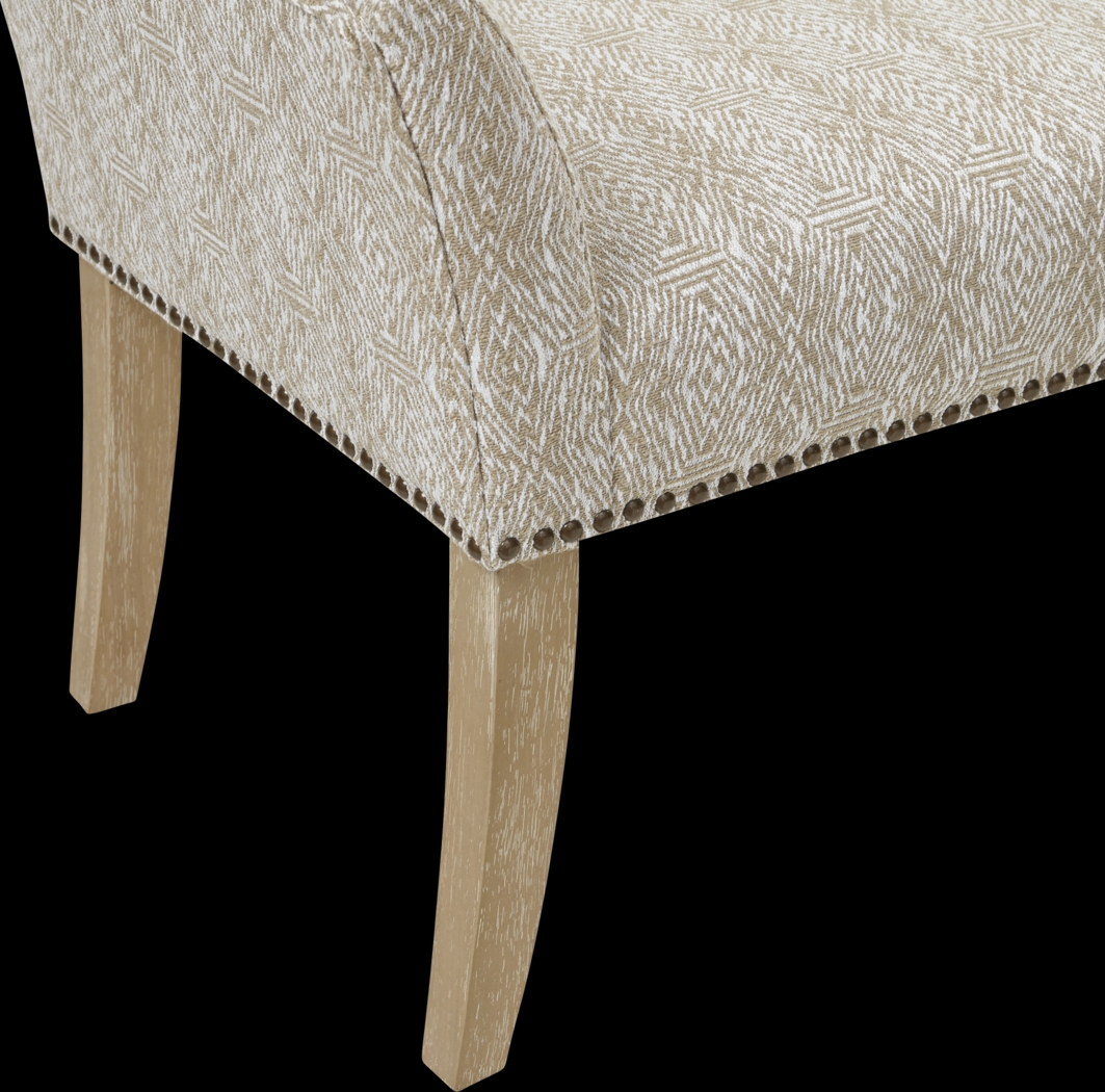 Bastgone Taupe Accent Bench - Thumbnail - Image 6