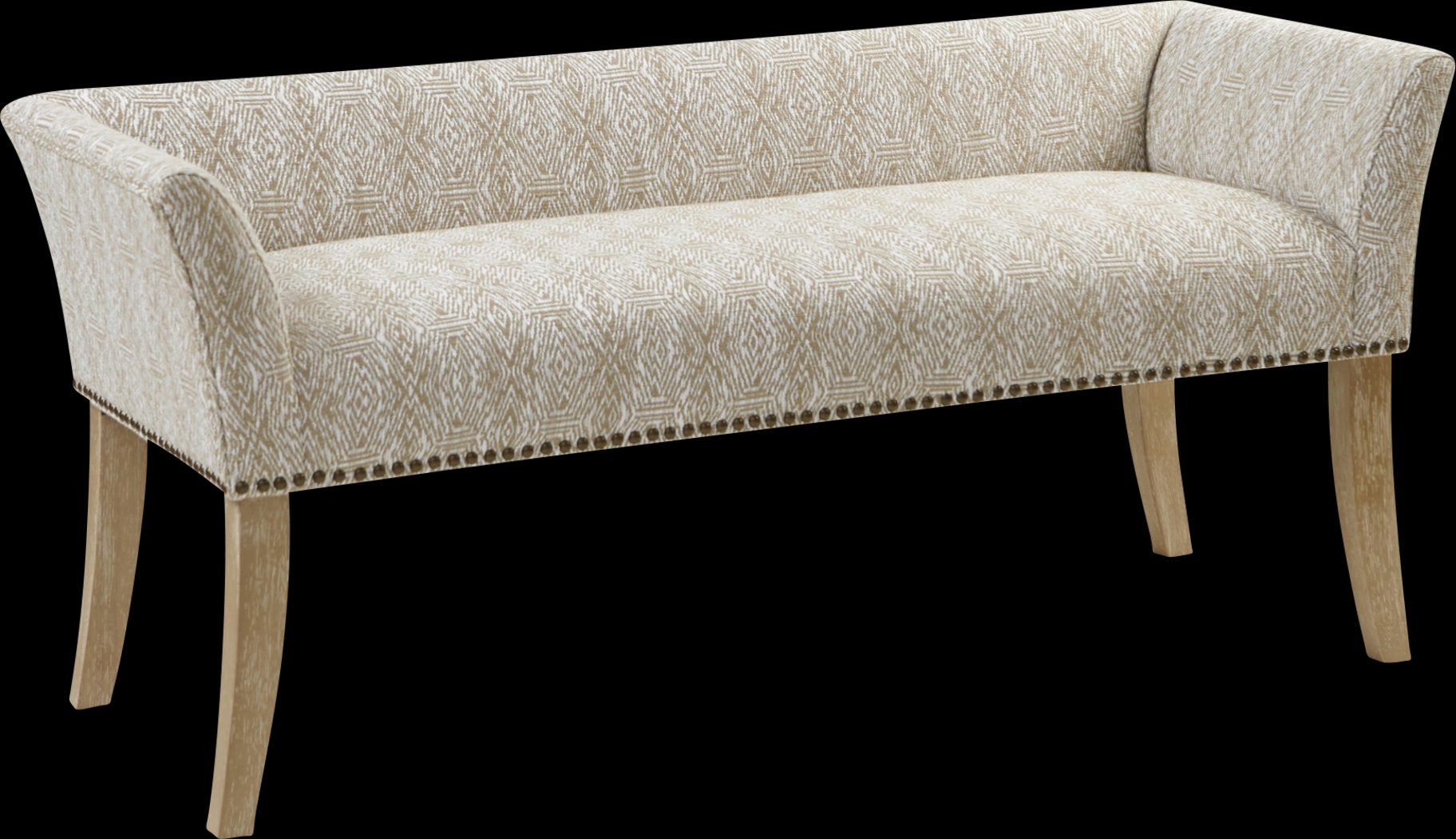 Bastgone Taupe Accent Bench - Thumbnail - Image 1