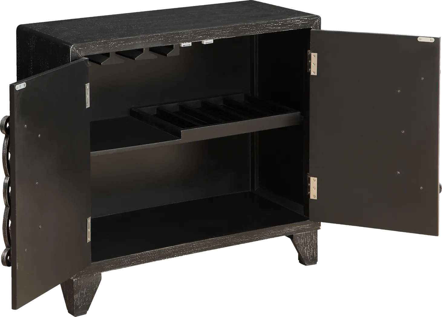 Bastion Black Accent Cabinet - Thumbnail - Image 3