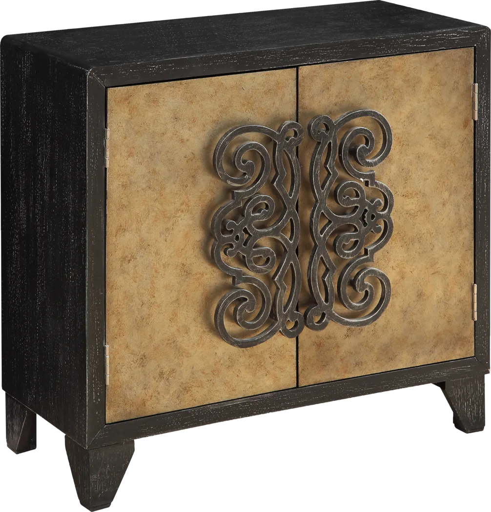 Bastion Black Accent Cabinet - Thumbnail - Image 1