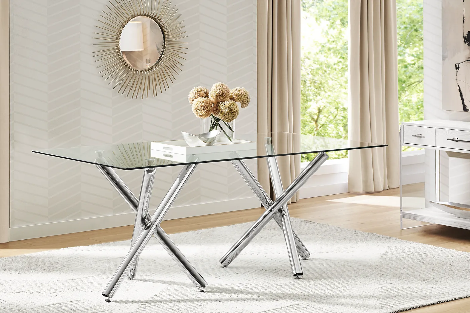 Bastone Silver 5 Pc Dining Room - Thumbnail - Image 5