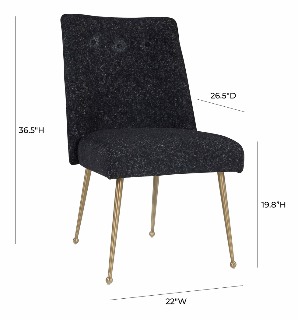 Batilan II Black Side Chair - Thumbnail - Image 8