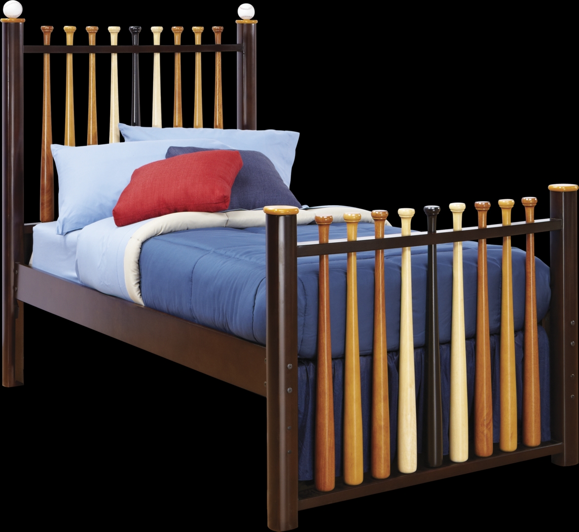 Batter Up Cherry 3 Pc Twin Baseball Bed - Thumbnail - Image 1