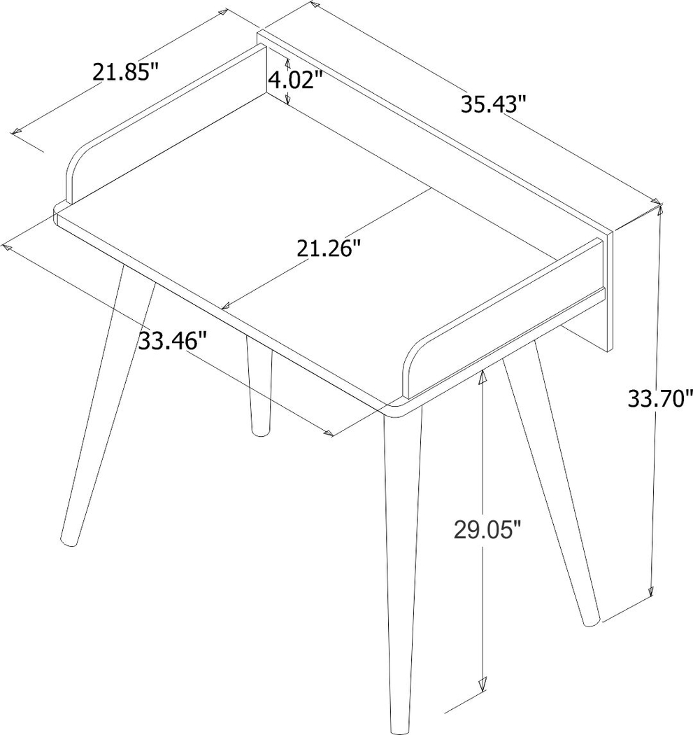 Battista Lane Cream Desk - Thumbnail - Image 9