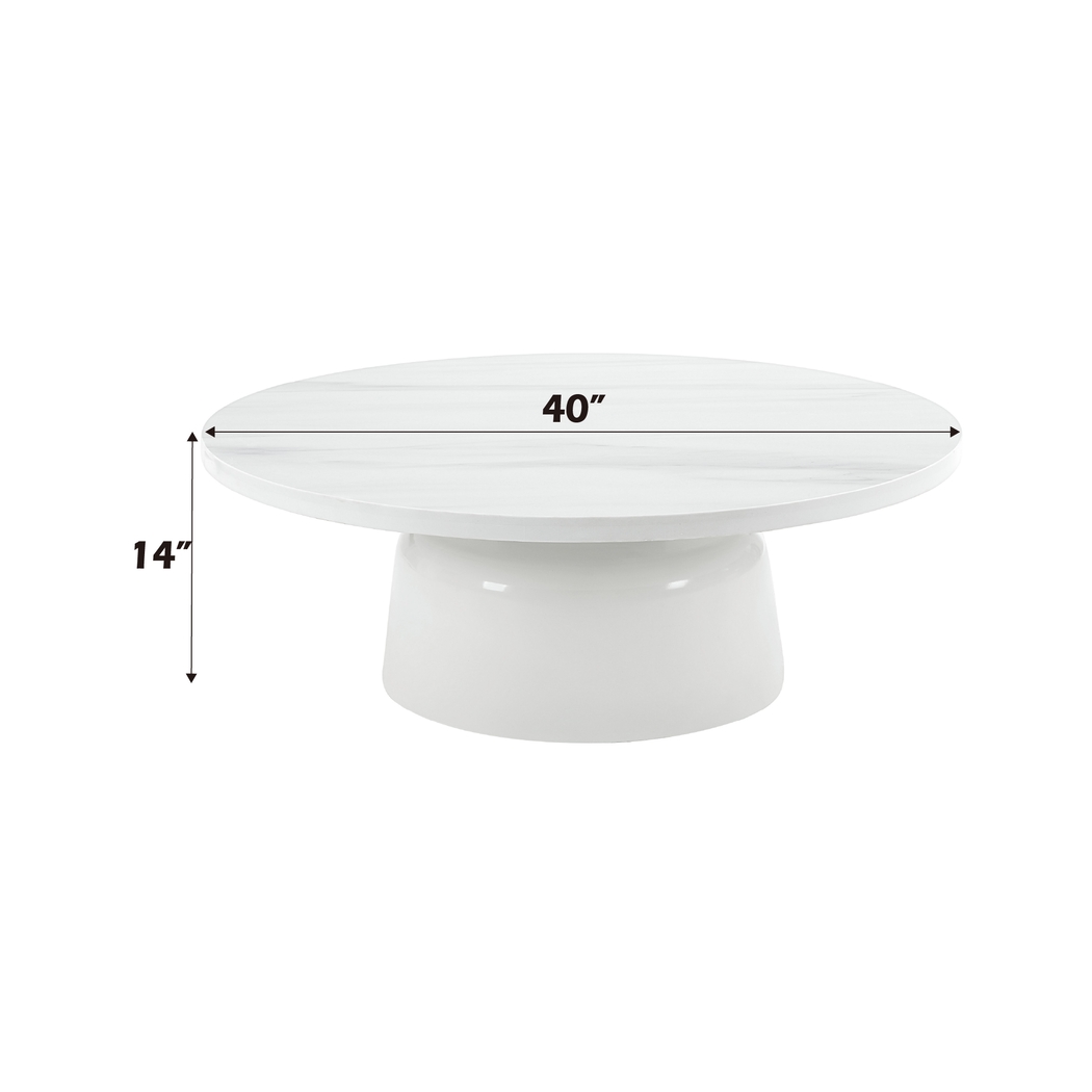 Battlebell White Cocktail Table - Thumbnail - Image 3