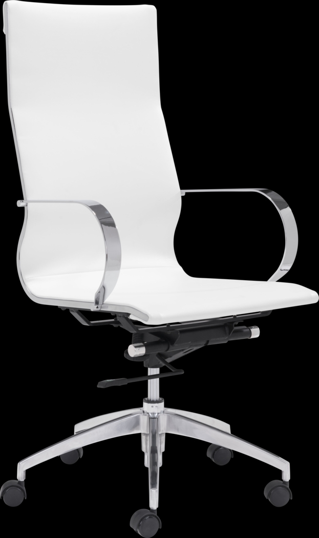Battlecreek White Office Chair - Thumbnail - Image 1