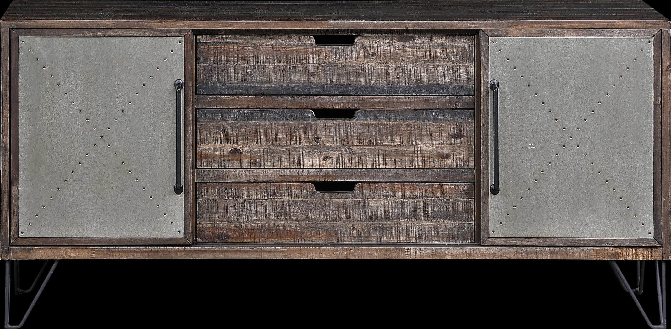 Battleoak Brown 63 in. Console - Thumbnail - Image 2