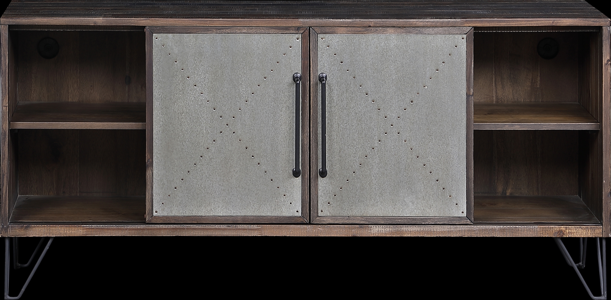 Battleoak Brown 63 in. Console - Thumbnail - Image 5